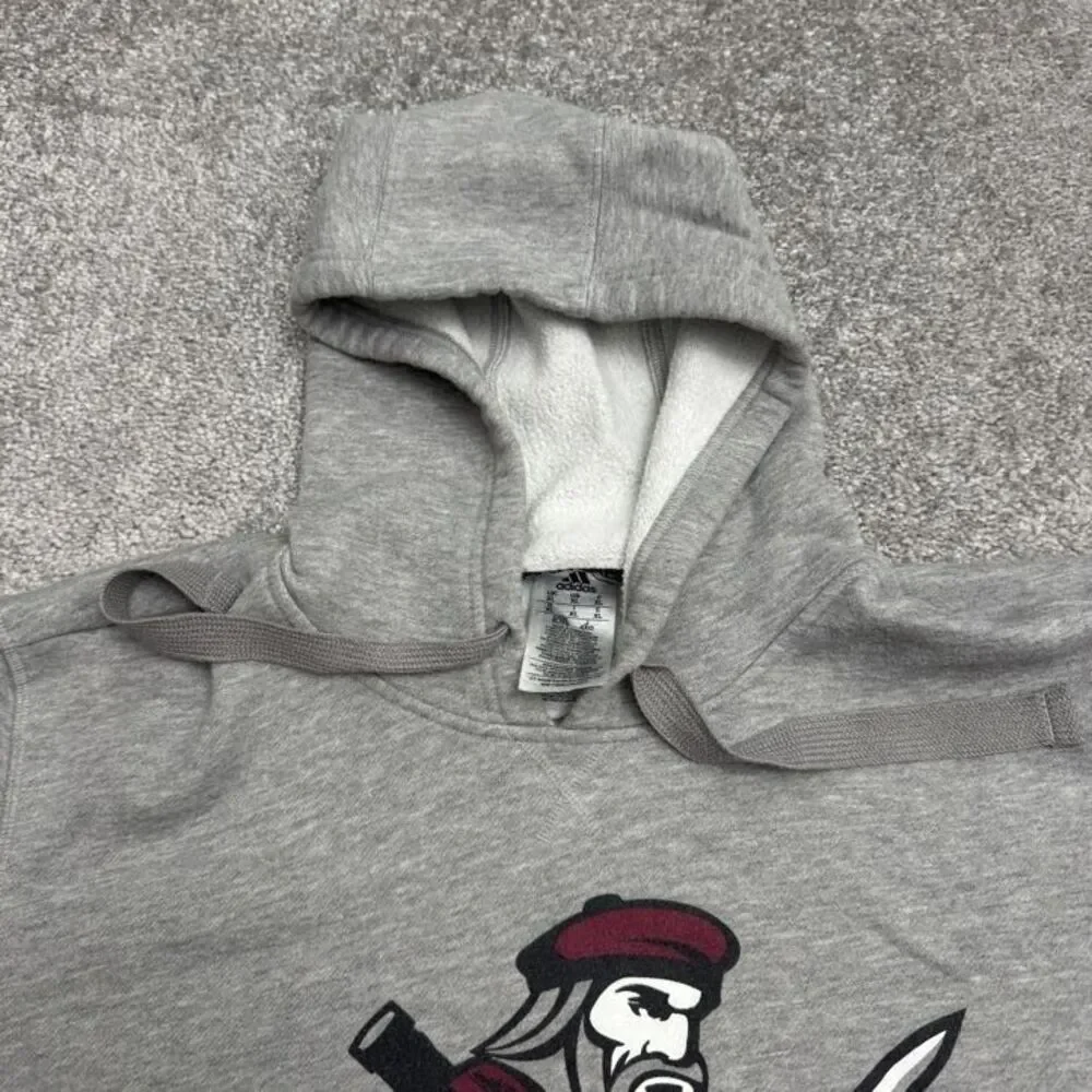 Adidas Cairn Highlanders NCAA Hoodie Graphic Sweatshirt Mens XL Gray Graphic